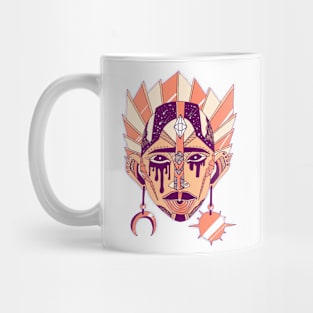 Peach African Mask No 12 Mug